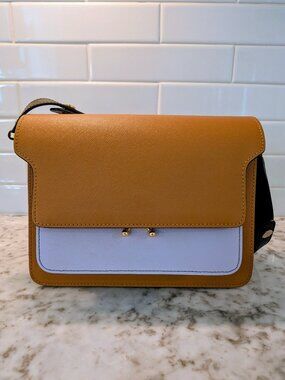 Marni Trunk Bag saffiano color block leather